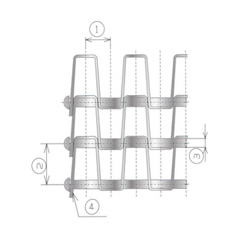 Élelmiszeripari gépek Flat Wire Conveyor Belt